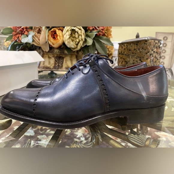 BLUE SOLE SHOES Lutisburg Navy Lace Up Dress Shoes (12) - Picture 4 of 12